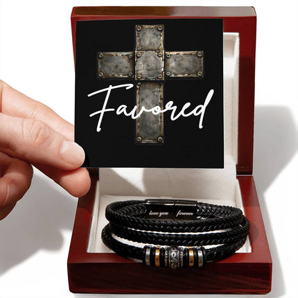 Favored Cross | Christian Bracelet | Gift for Him