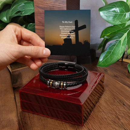 Love You Forever Bracelet – Christian Gift for Men
