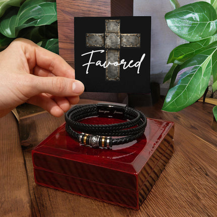 Favored Cross | Christian Bracelet | Gift for Him