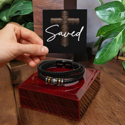 Love You Forever Bracelet – Christian Gift for Men
