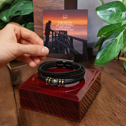 Love You Forever Bracelet – Christian Gift for Men
