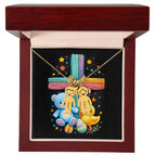 2 Charms / 18K Yellow Gold Finish / Luxury Box