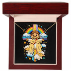 2 Charms / 18K Yellow Gold Finish / Luxury Box