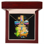 2 Charms / 18K Yellow Gold Finish / Luxury Box