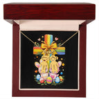 2 Charms / 18K Yellow Gold Finish / Luxury Box