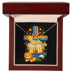 2 Charms / 18K Yellow Gold Finish / Luxury Box