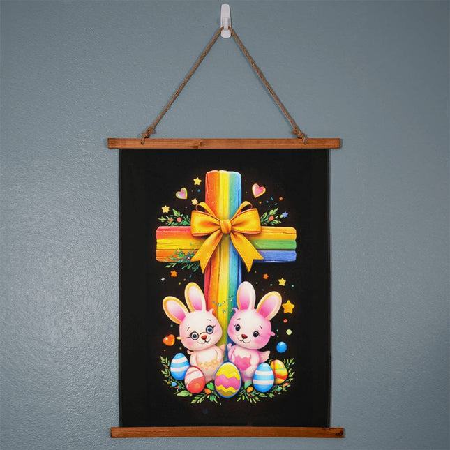 Easter Bunnies Wall Tapestry – Christian Gift for Kids