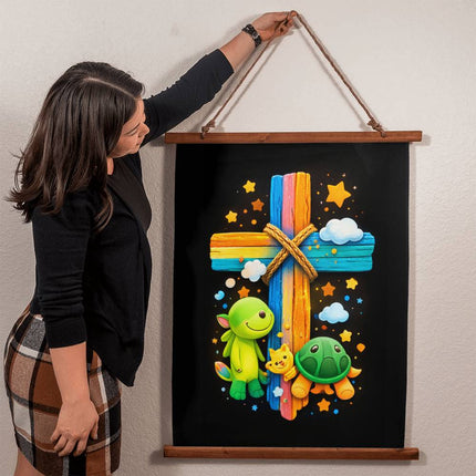 WoodFramedTapestry26x36VKIDS-011