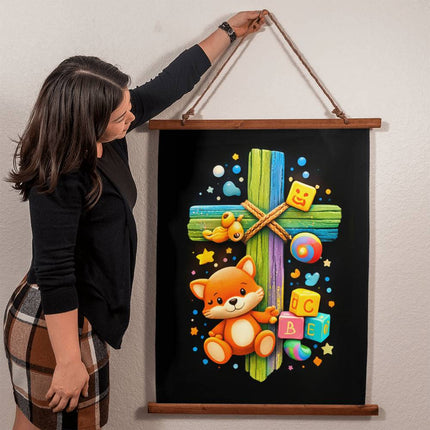 WoodFramedTapestry26x36VKIDS-009