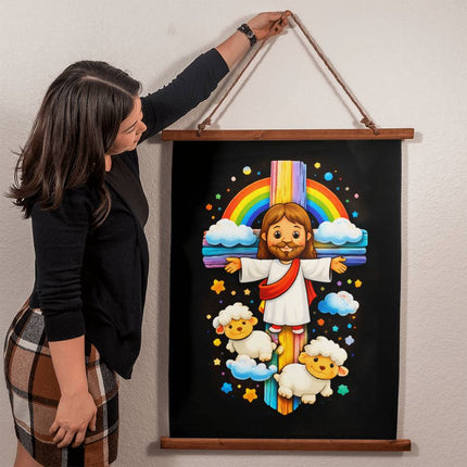WoodFramedTapestry26x36VKIDS-012