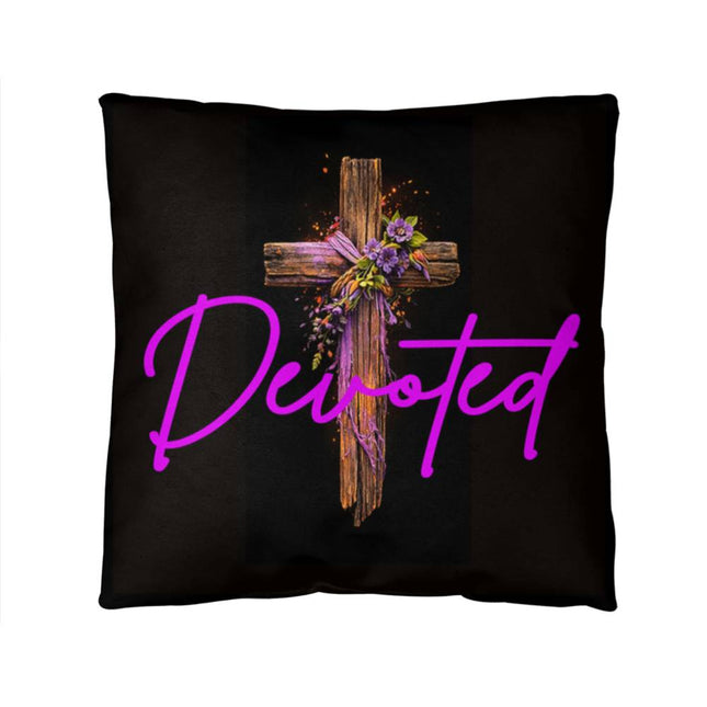 Inspiring Heart Cross Classic Pillow – Christian Gift for Women