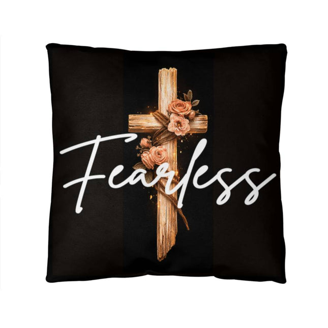 Inspiring Heart Cross Classic Pillow – Christian Gift for Women