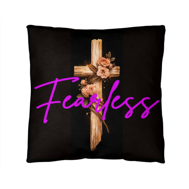 Inspiring Heart Cross Classic Pillow – Christian Gift for Women
