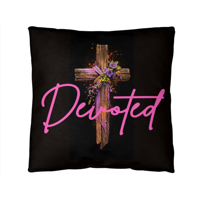 Inspiring Heart Cross Classic Pillow – Christian Gift for Women