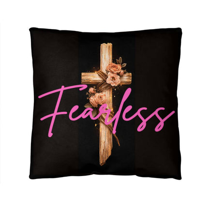 Inspiring Heart Cross Classic Pillow – Christian Gift for Women
