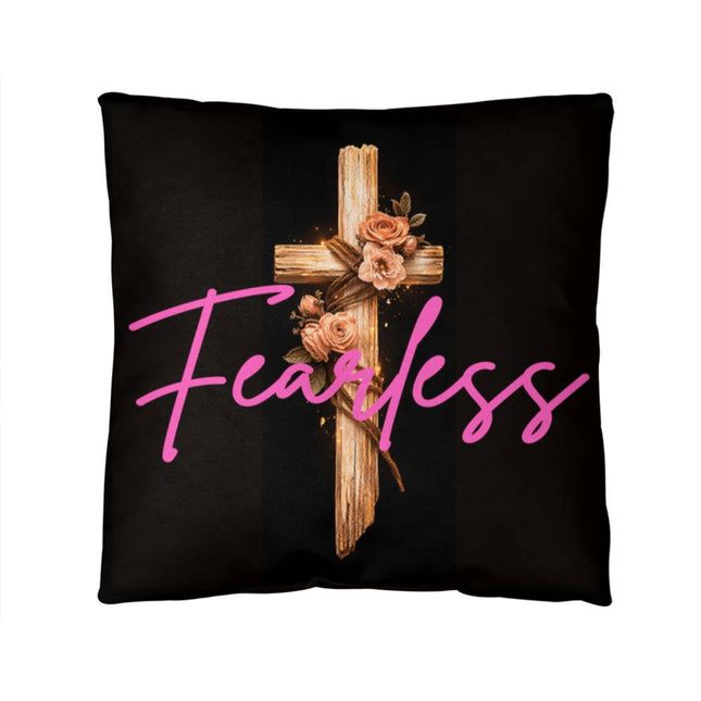 Inspiring Heart Cross Classic Pillow – Christian Gift for Women