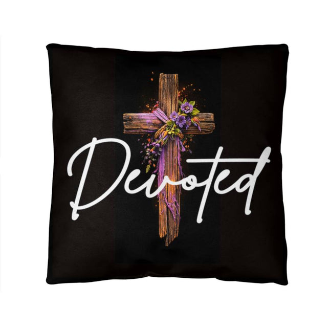 Inspiring Heart Cross Classic Pillow – Christian Gift for Women