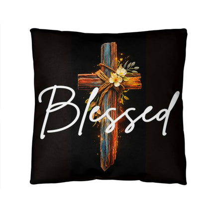 Inspiring Heart Cross Classic Pillow – Christian Gift for Women