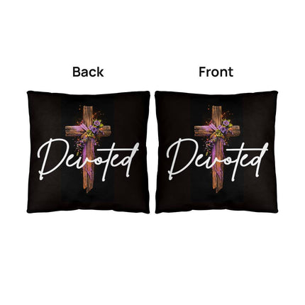 Inspiring Heart Cross Classic Pillow – Christian Gift for Women