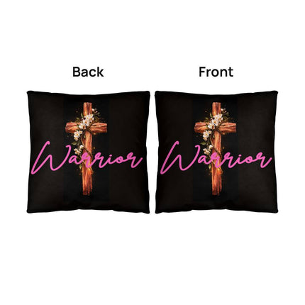 Inspiring Heart Cross Classic Pillow – Christian Gift for Women