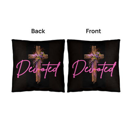 Inspiring Heart Cross Classic Pillow – Christian Gift for Women