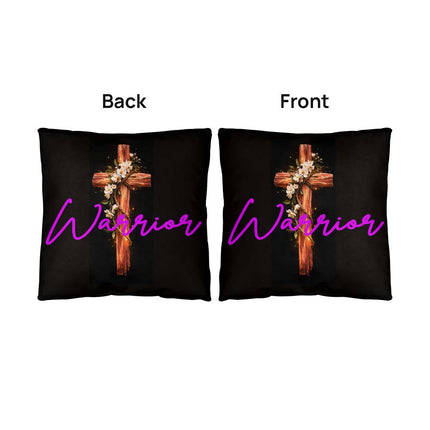 Inspiring Heart Cross Classic Pillow – Christian Gift for Women