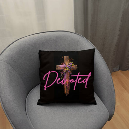 Inspiring Heart Cross Classic Pillow – Christian Gift for Women