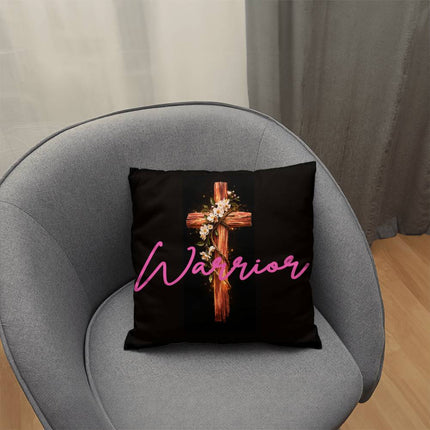 Inspiring Heart Cross Classic Pillow – Christian Gift for Women