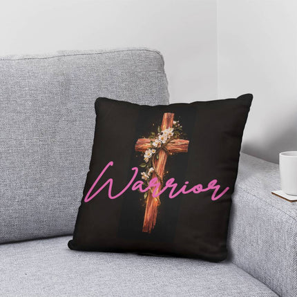 Inspiring Heart Cross Classic Pillow – Christian Gift for Women