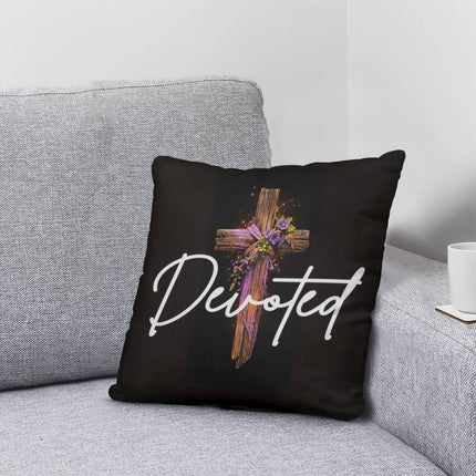 Inspiring Heart Cross Classic Pillow – Christian Gift for Women
