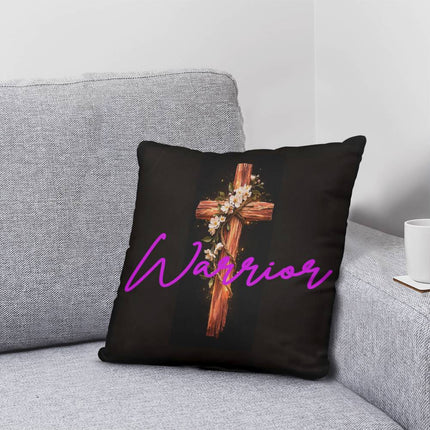 Inspiring Heart Cross Classic Pillow – Christian Gift for Women