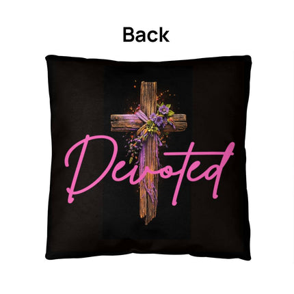 Inspiring Heart Cross Classic Pillow – Christian Gift for Women