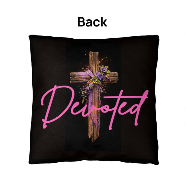 Inspiring Heart Cross Classic Pillow – Christian Gift for Women