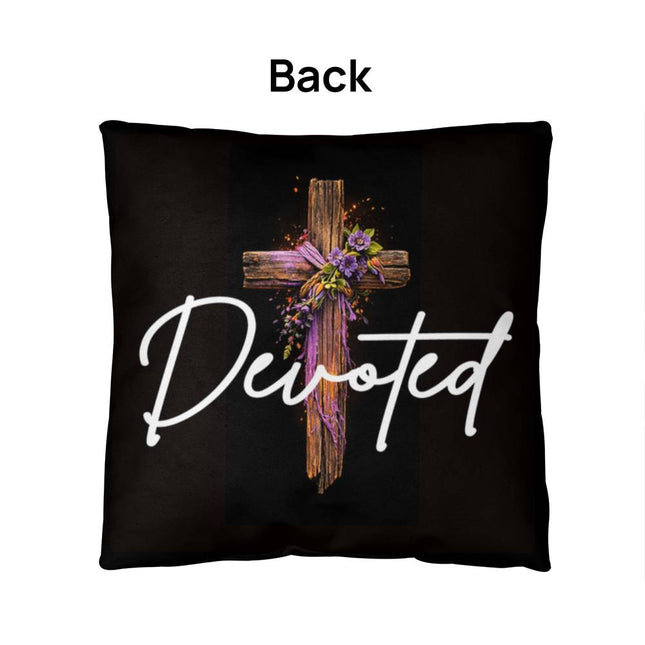 Inspiring Heart Cross Classic Pillow – Christian Gift for Women