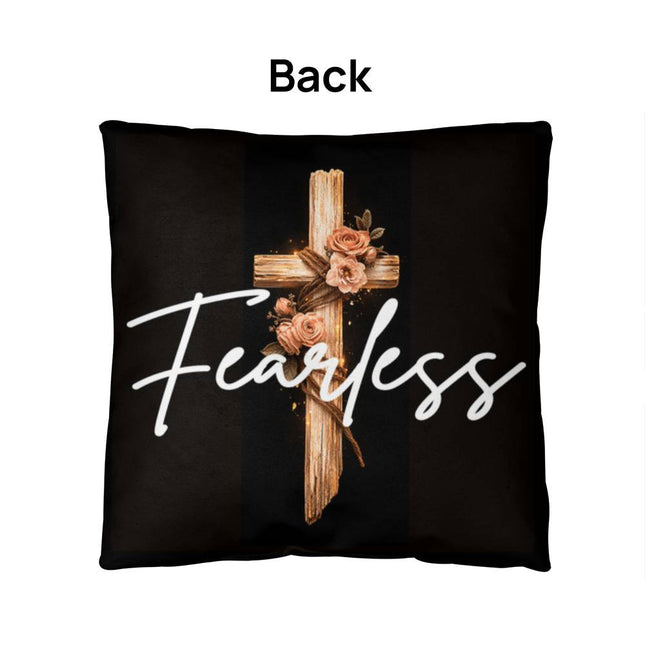 Inspiring Heart Cross Classic Pillow – Christian Gift for Women