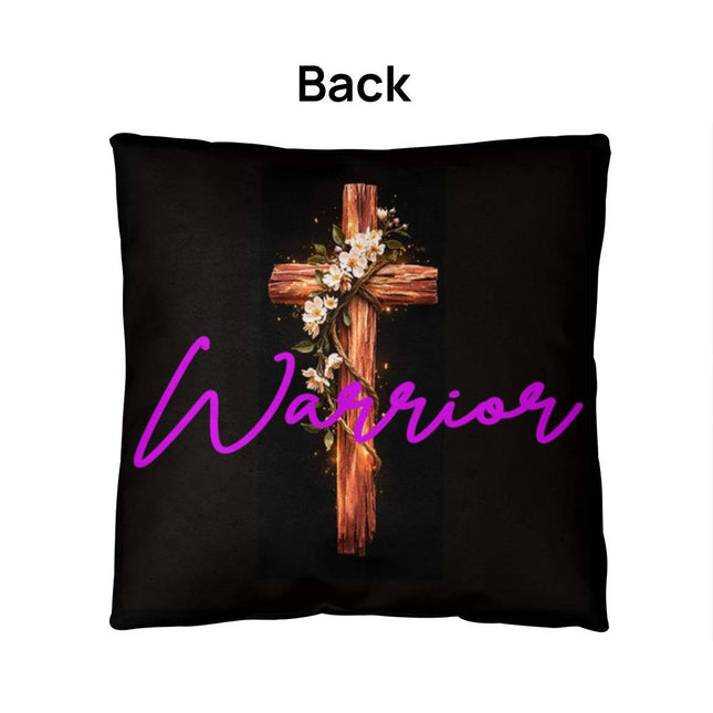 Inspiring Heart Cross Classic Pillow – Christian Gift for Women