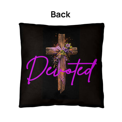 Inspiring Heart Cross Classic Pillow – Christian Gift for Women
