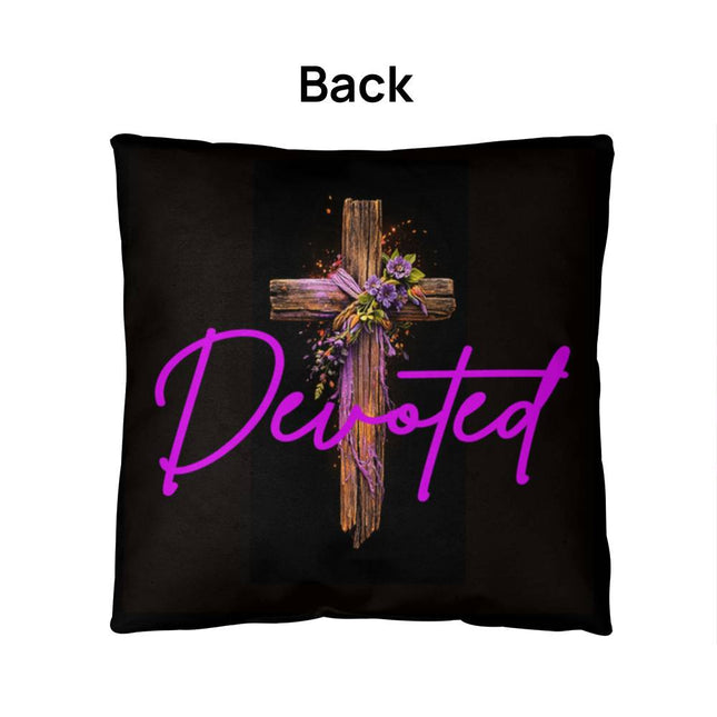 Inspiring Heart Cross Classic Pillow – Christian Gift for Women