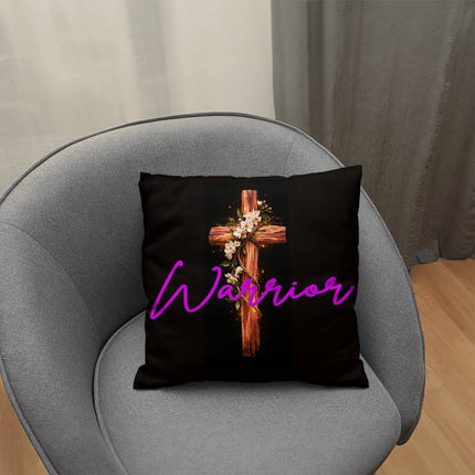Inspiring Heart Cross Classic Pillow – Christian Gift for Women