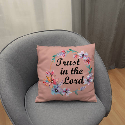 Modern Christian classic pillow with Faith design — "Hope over the noise" — a faith-forward gift for women