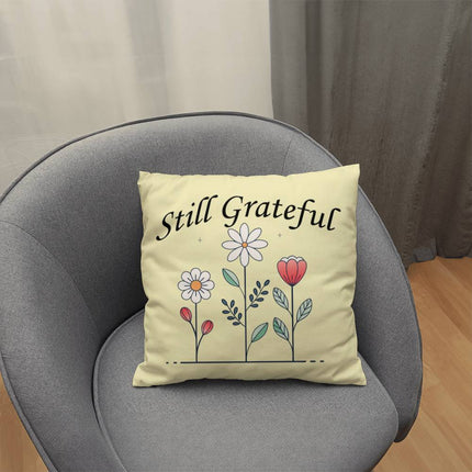 Modern Christian classic pillow with Faith design — "Hope rooted in faith" — a faith-forward gift for women