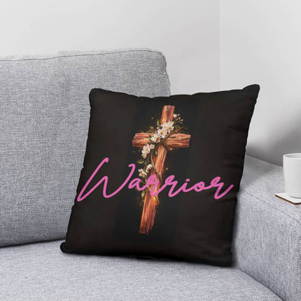 Inspiring Heart Cross Classic Pillow – Christian Gift for Women