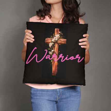 Inspiring Heart Cross Classic Pillow – Christian Gift for Women