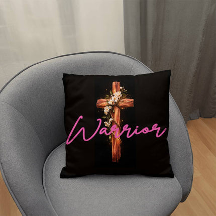 Inspiring Heart Cross Classic Pillow – Christian Gift for Women