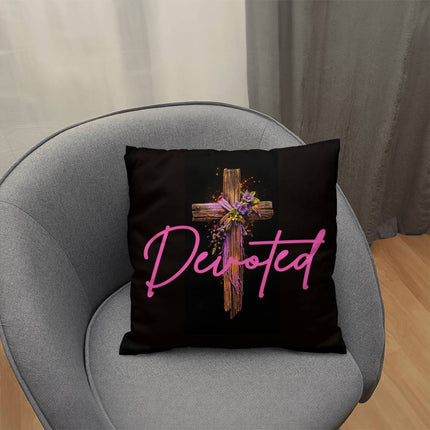 Inspiring Heart Cross Classic Pillow – Christian Gift for Women
