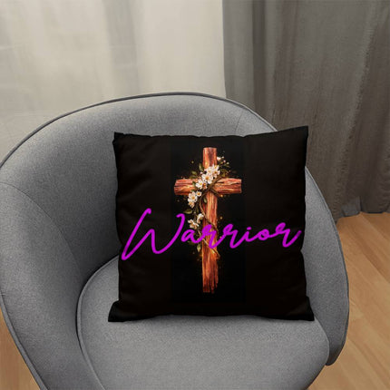 Inspiring Heart Cross Classic Pillow – Christian Gift for Women