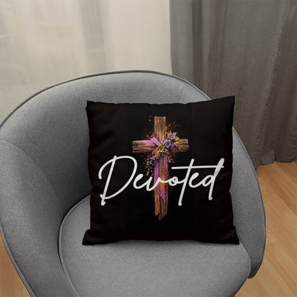 Inspiring Heart Cross Classic Pillow – Christian Gift for Women