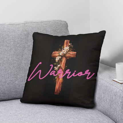 Inspiring Heart Cross Classic Pillow – Christian Gift for Women