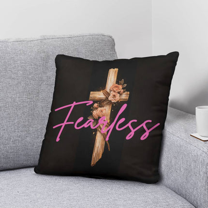 Inspiring Heart Cross Classic Pillow – Christian Gift for Women