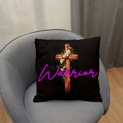 Inspiring Heart Cross Classic Pillow – Christian Gift for Women